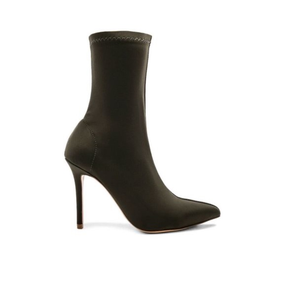 Tony Bianco Exclusive Davis Fitted Sock Boot Khaki - Picture 4 of 8